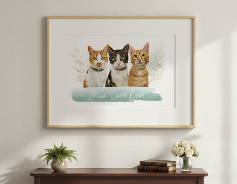 Ilustración Realista: "Rocky Friends"